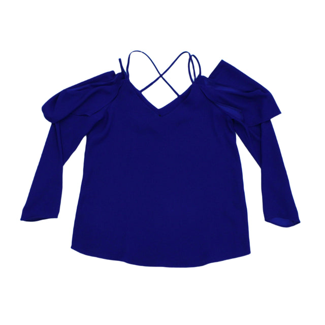 River Woods Women's Blouse UK 8 Blue 100% Polyester