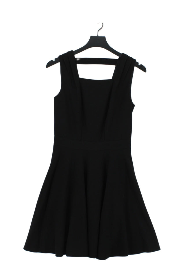 NW3 Women's Midi Dress UK 10 Black Polyester with Viscose, Elastane, Other