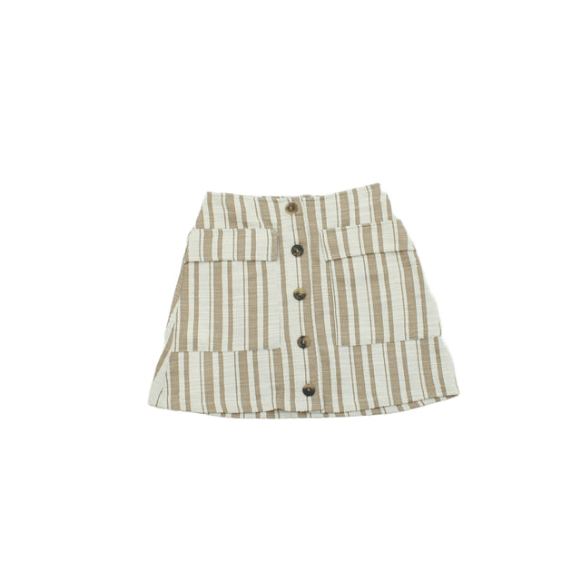 MNG Women's Mini Skirt S Tan 100% Other