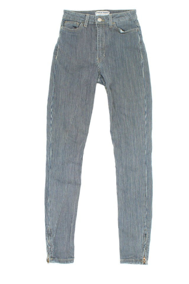 American Apparel Womens Jeans W 24in L 29in Blue Blend - Cotton, Elastane