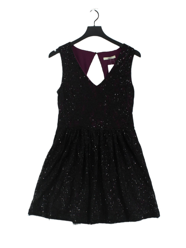 Oasis Women's Mini Dress M Black Polyamide with Elastane
