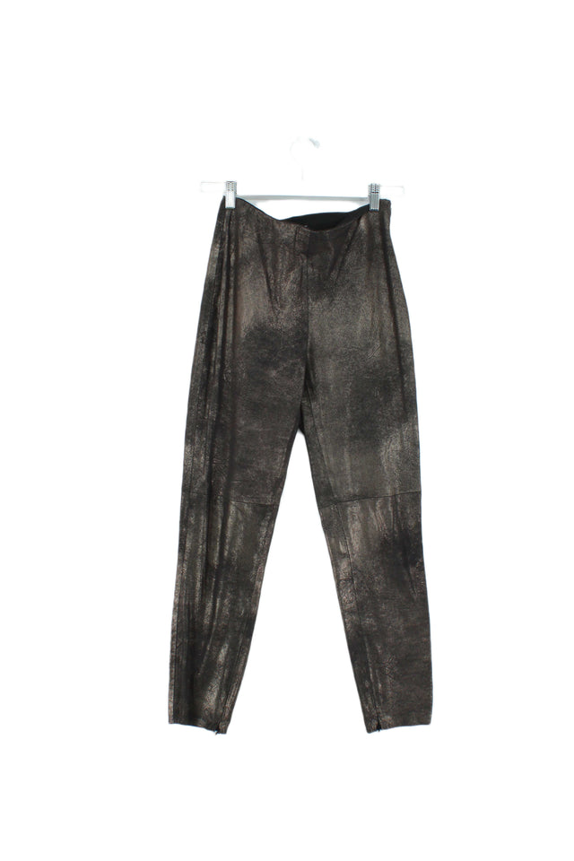 Zara Women's Trousers S Brown 100% Polyester