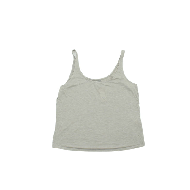 Asos Women's T-Shirt UK 8 Grey Viscose with Polyester