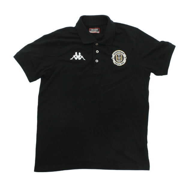 Kappa Men's Polo S Black Cotton with Polyester