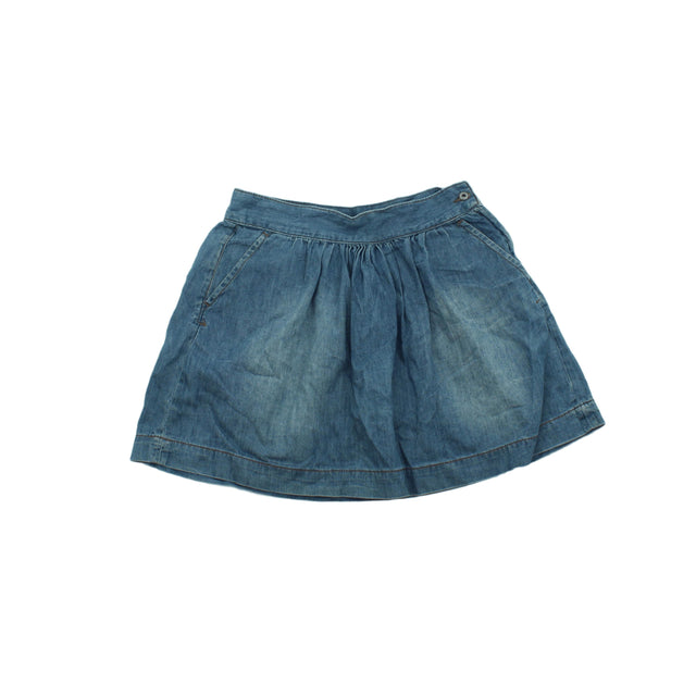 Mango Women's Mini Skirt UK 10 Blue 100% Other