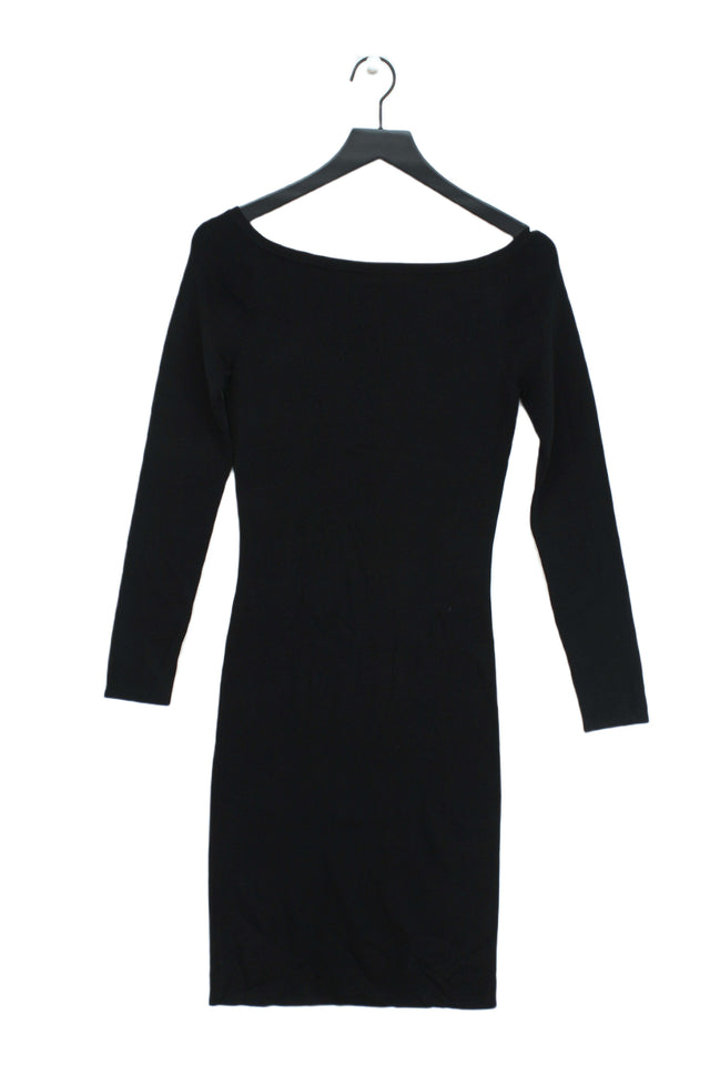 Nikkie Womens Midi Dress 12 Black Blend - Viscose, Nylon