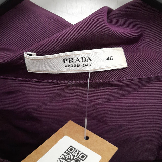 Prada Women's Midi Dress 18 Pink, 100% - Polyester