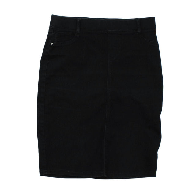 Dorothy Perkins Women's Mini Skirt UK 8 Black Cotton with Polyester