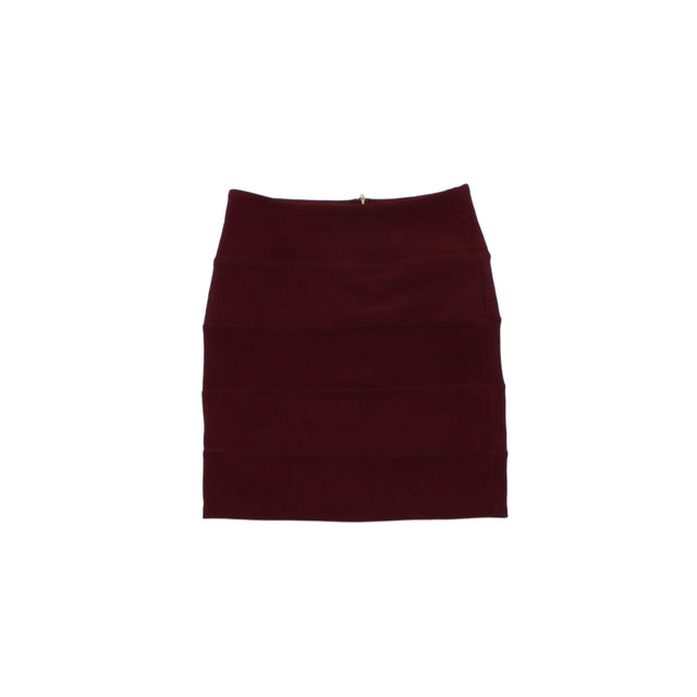 Topshop Women's Mini Skirt UK 8 Red 100% Other