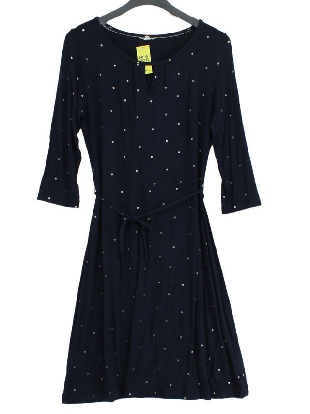White Stuff Women's Maxi Dress UK 10 Blue Viscose with Elastane