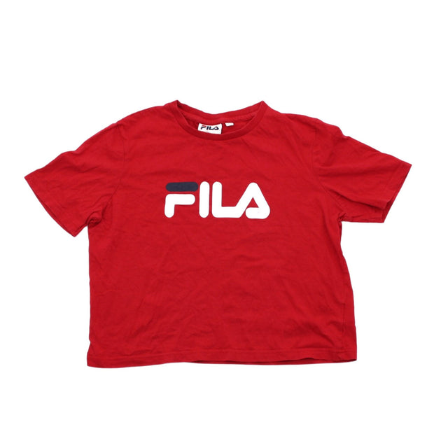 Fila Women's Top XS Red 100% Cotton