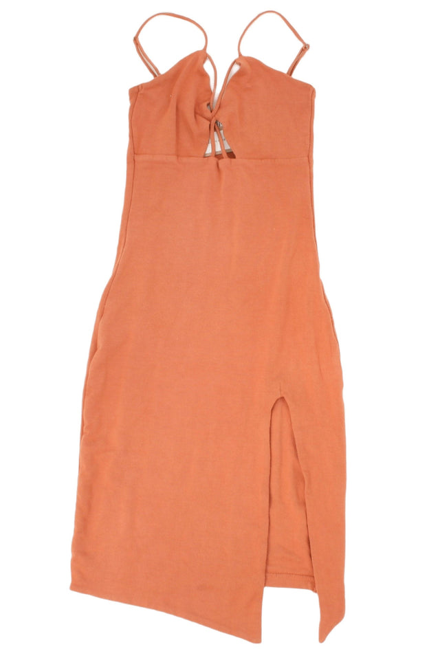 Oh Polly Women's Midi Dress 8 Orange, Blend - Viscose,Other