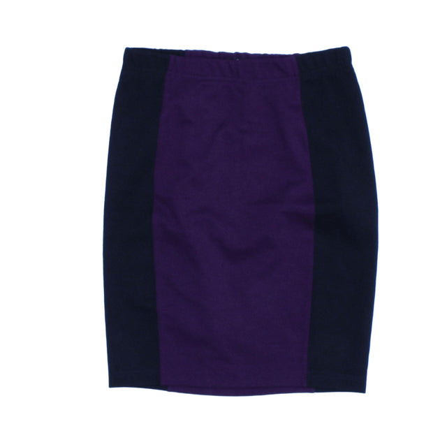 BCBG Paris Women's Mini Skirt UK 8 Purple 100% Polyester