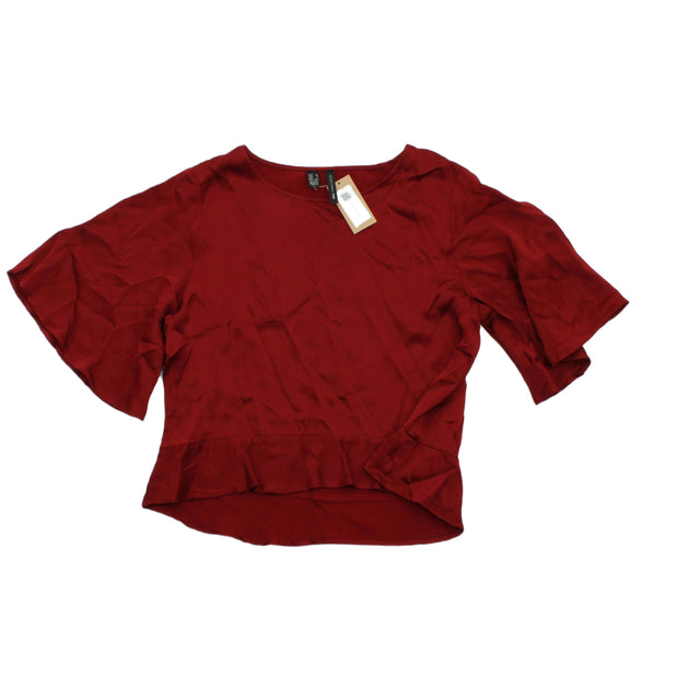 Mango Women's Top XS Red 100% Other