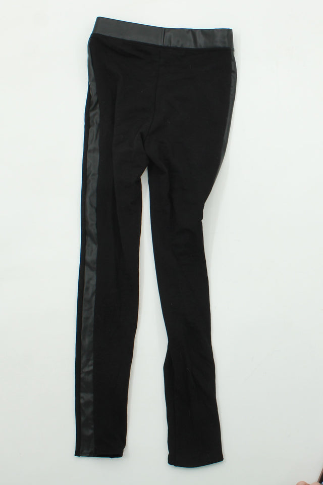 H&m Women's Leggings S Black Polyester with Elastane