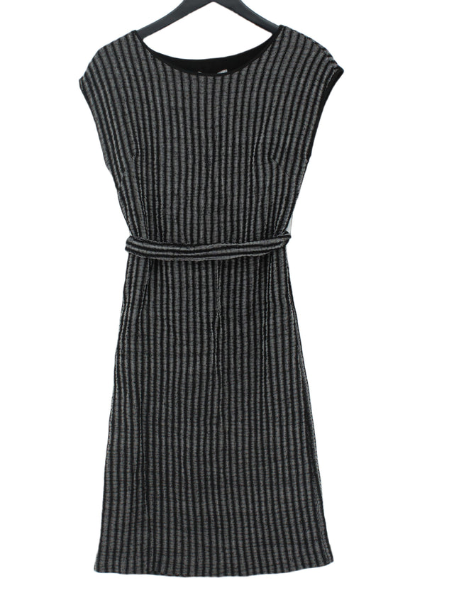 Oliver Bonas Women's Maxi Dress UK 6 Black Polyester with Nylon, Viscose