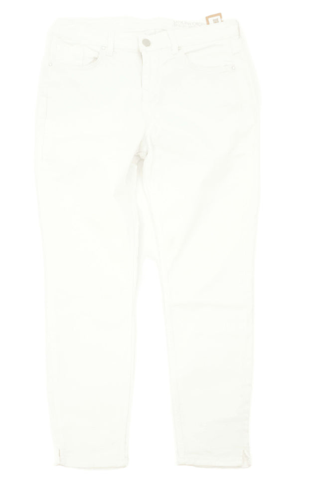 The White Label Women's Jeans UK 4 White Cotton with Elastane