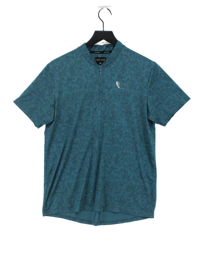Castore Men's T-Shirt M Blue Polyester with Elastane