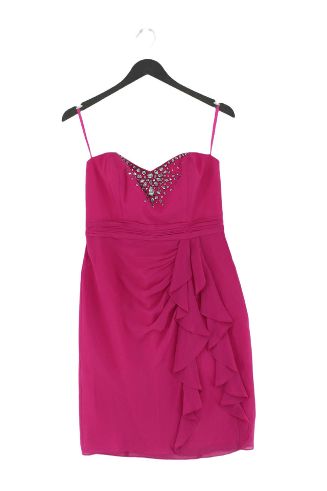 Debut Women's Mini Dress UK 10 Pink 100% Polyester