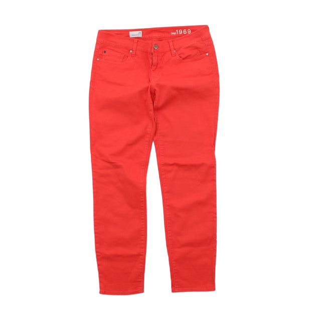 Gap Denim Women's Jeans W 28 in Orange Cotton with Elastane