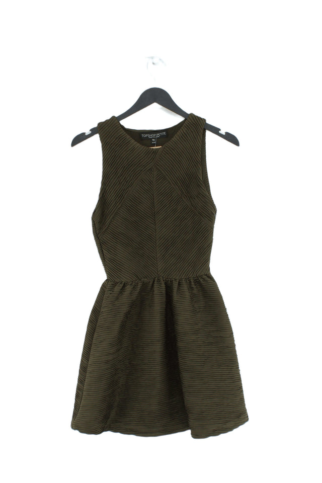 Topshop Women's Mini Dress UK 6 Green 100% Other
