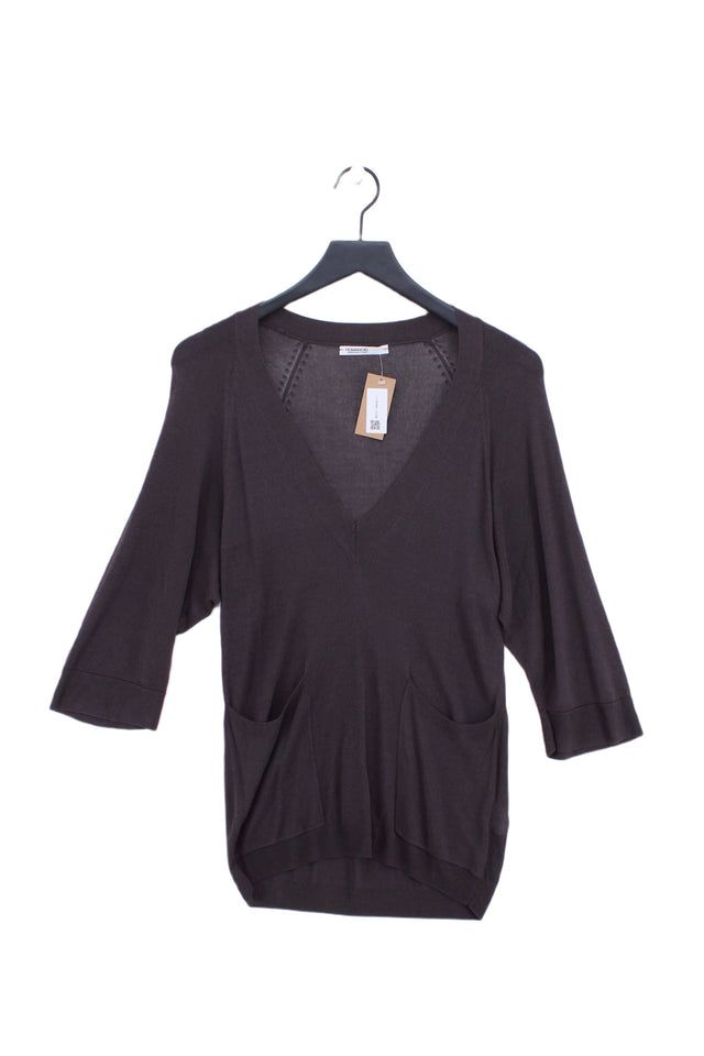 Humanoid Women's Top S Brown Rayon with Other