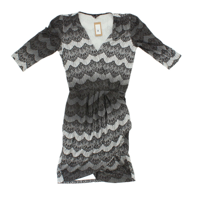 Traffic People Women's Mini Dress XS Black Cotton with Other