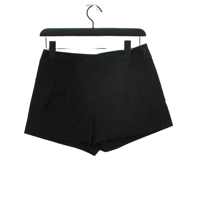J. Crew Women's Shorts UK 2 Black Cotton with Spandex