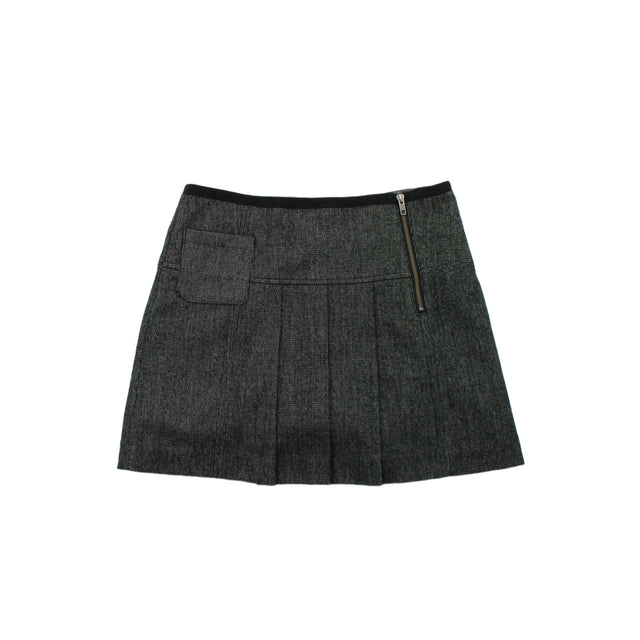 Next Women's Mini Skirt UK 10 Grey 100% Polyester