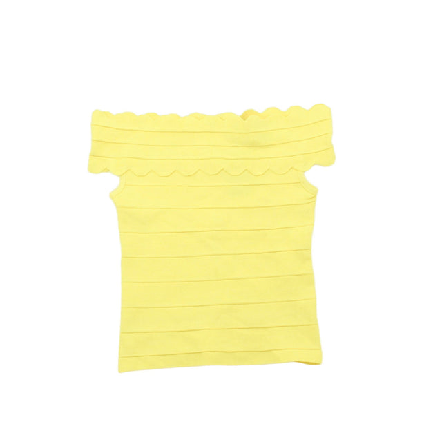 Amuse Women's Top M Yellow Viscose with Other