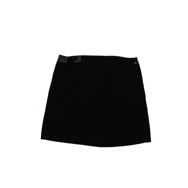 Elie Tahari Women's Mini Skirt W 30 in Black Wool with Other