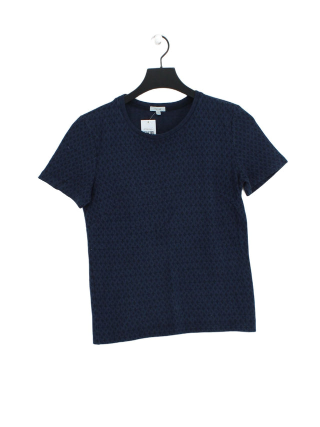 Jigsaw Women's T-Shirt XS Blue 100% Cotton