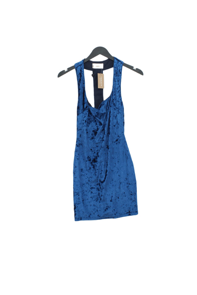 Club London Women's Mini Dress UK 8 Blue Polyester with Elastane