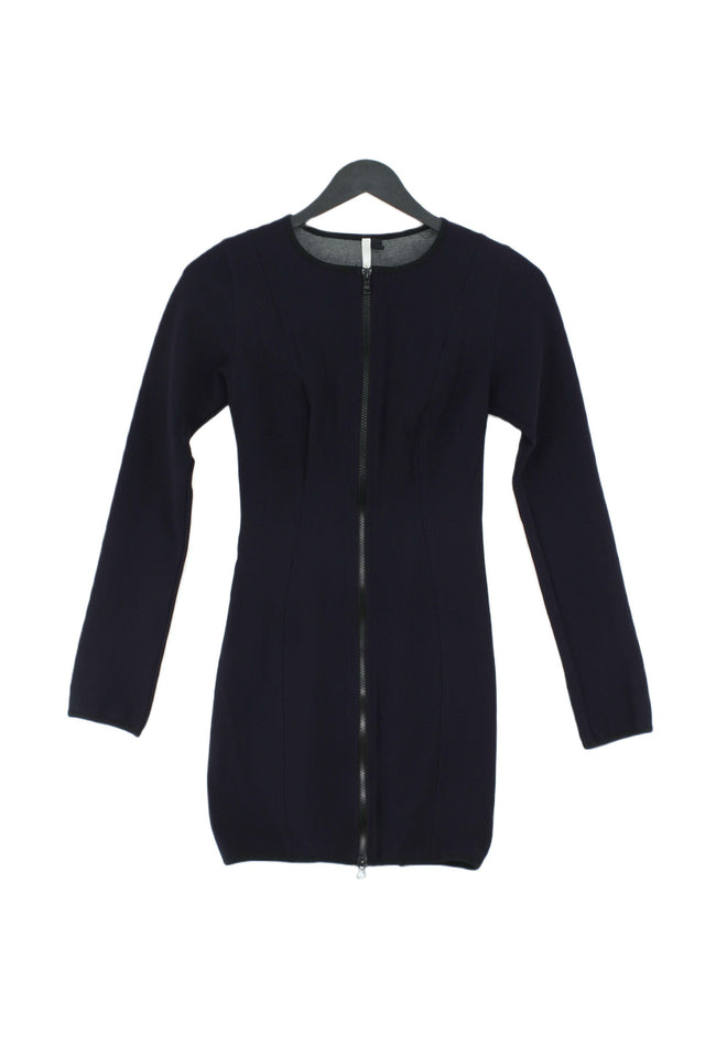 Topshop Women's Mini Dress UK 8 Blue Polyester with Silk