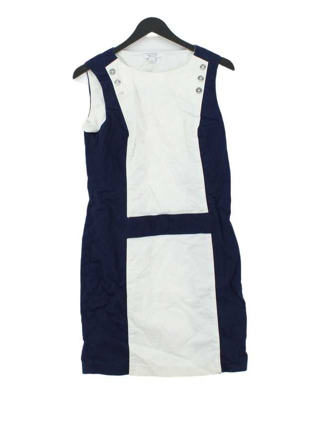 Nautica Women's Midi Dress UK 6 Multi 100% Cotton