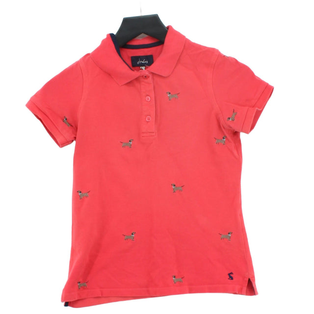 Joules Women's Polo UK 6 Pink 100% Cotton