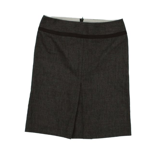 Tara Jarmon Women's Midi Skirt UK 10 Brown Wool with Polyester, Other