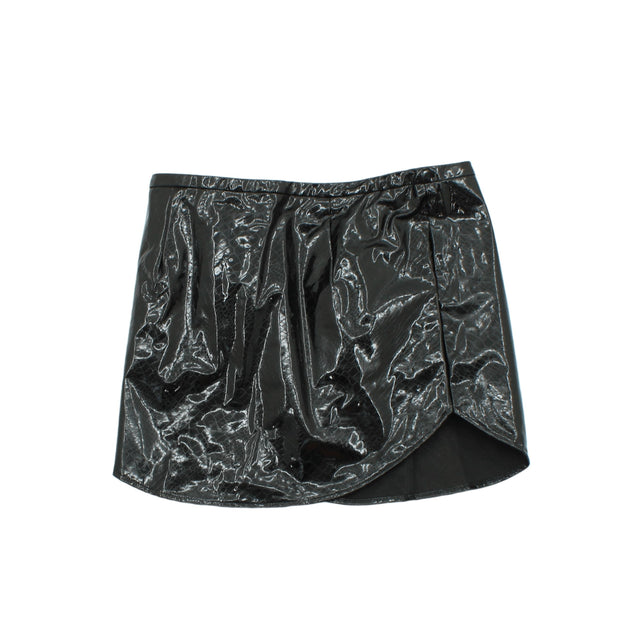 Rare London Women's Mini Skirt XL Black Cotton with Polyester