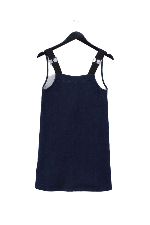 Asos Women's Mini Dress UK 6 Blue Cotton with Polyester, Elastane