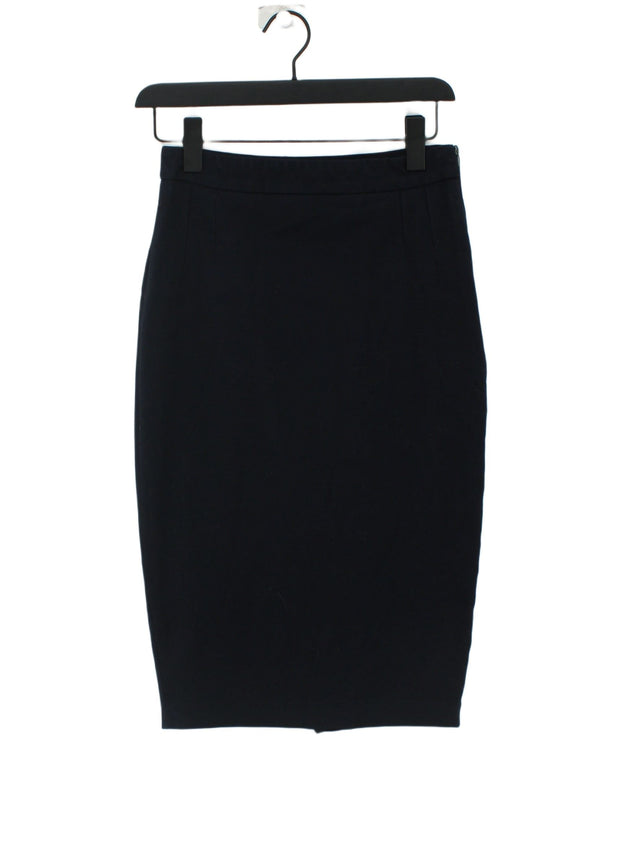 Next Women's Mini Skirt UK 8 Blue Polyester with Elastane, Viscose