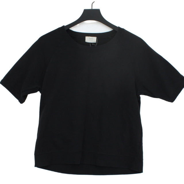 Hush Women's T-Shirt S Black Cotton with Polyester