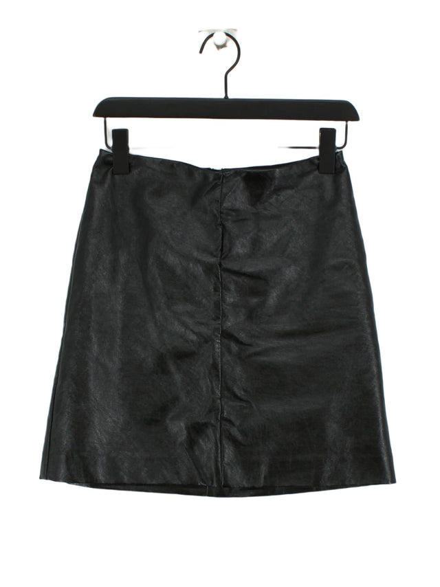 M&S Collection Women's Mini Skirt UK 8 Black 100% Polyester