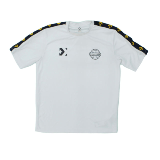 Converse Men's T-Shirt S White 100% Polyester