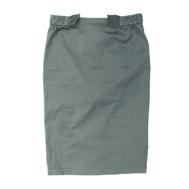 Emporio Armani Women's Midi Skirt UK 10 Grey 100% Other