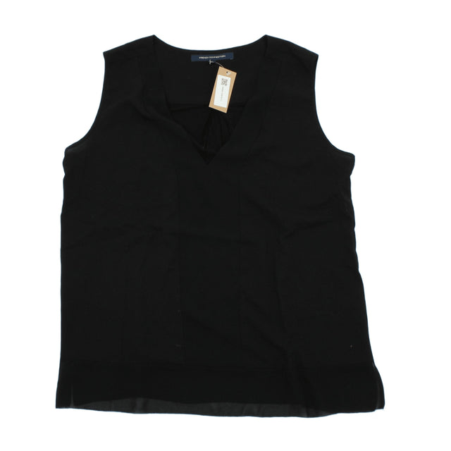 French Connection Women's Top L Black 100% Polyester