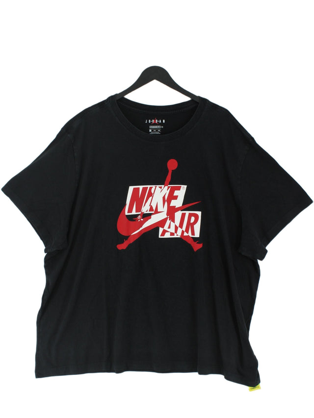 Jordan Men's T-Shirt Chest: 62 in Black 100% Cotton