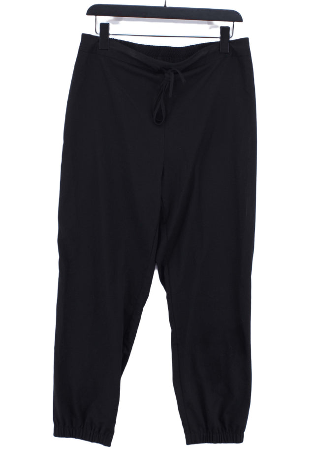 Asos Women's Trousers UK 12 Black Polyester with Viscose, Elastane