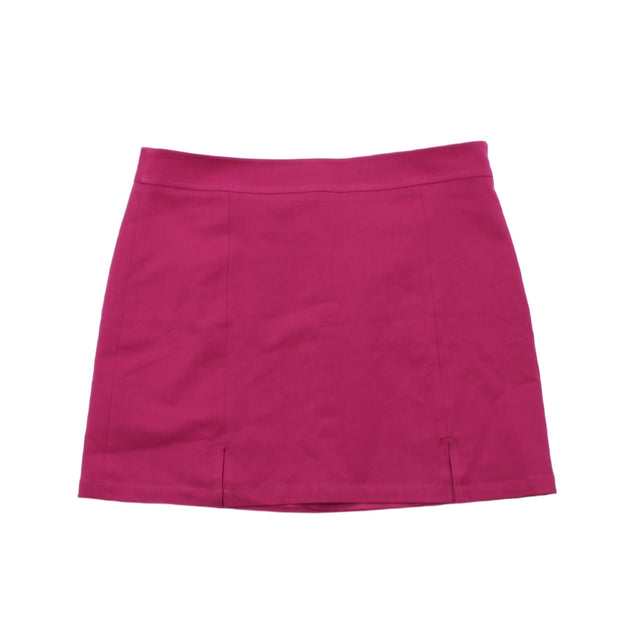 Oasis Women's Mini Skirt UK 14 Pink 100% Other