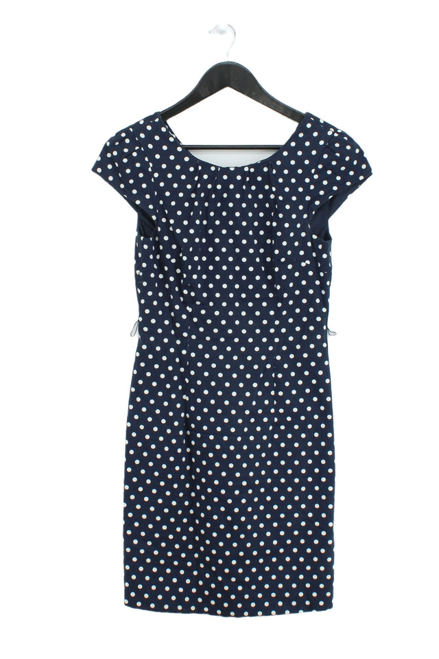 VERO MODA Women's Mini Dress UK 6 Blue Cotton with Polyester, Elastane