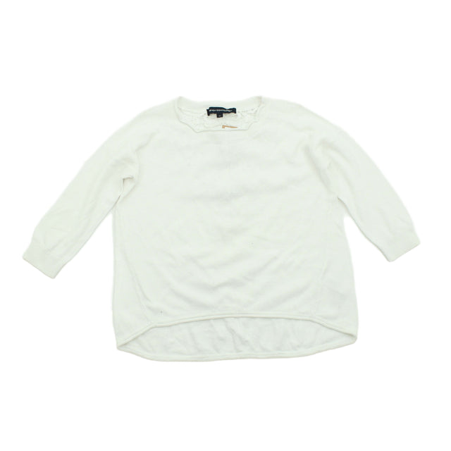 French Connection Women's Top XS White 100% Cotton
